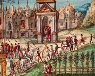 El Festival de Entrada Real de Enrique II en Rouen, 1 de octubre de 1550